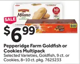 Stop&Shop Pepperidge Farm Goldfish or Cookies Multipack offer