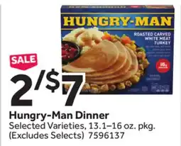 Stop&Shop Hungry-Man Dinner offer