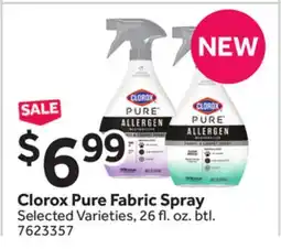 Stop&Shop Clorox Pure Fabric Spray offer