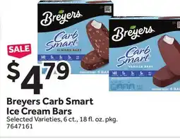 Stop&Shop Breyers Carb Smart Ice Cream Bars offer