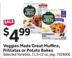 Stop&Shop Veggies Made Great Muffi ns, Frittatas or Potato Bakes offer