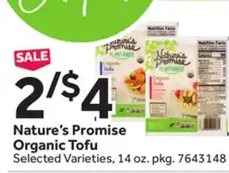 Stop&Shop Nature's Promise Organic Tofu offer