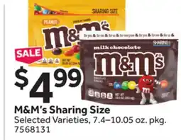 Stop&Shop M&M's Sharing Size offer