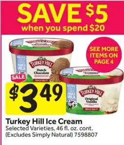 Stop&Shop Turkey Hill Ice Cream offer