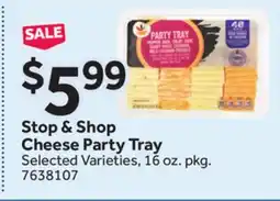 Stop&Shop Stop & Shop Cheese Party Tray offer