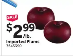 Stop&Shop Imported Plums offer