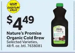 Stop&Shop Nature's Promise Organic Cold Brew offer