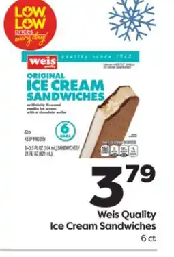 Weis Markets Weis Quality Ice Cream Sandwiches offer