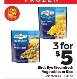 Weis Markets Birds Eye Steamfresh Vegetables or Rice offer