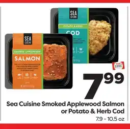 Weis Markets Sea Cuisine Smoked Applewood Salmon or Potato & Herb Cod offer