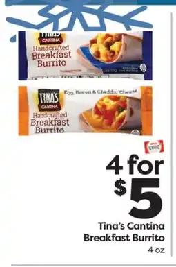 Weis Markets Tina's Cantina Breakfast Burrito offer