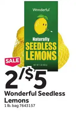 Stop&Shop Wonderful Seedless Lemons offer