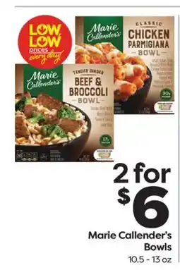 Weis Markets Marie Callender's Bowls offer