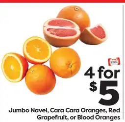 Weis Markets Jumbo Navel, Cara Cara Oranges, Red Grapefruit, or Blood Oranges offer
