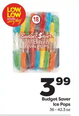 Weis Markets Budget Saver Ice Pops offer