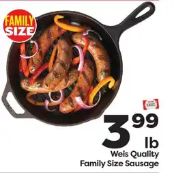 Weis Markets Weis Quality Family Size Sausage offer