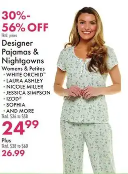Boscov's Designer Pajamas & Nightgowns offer