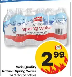 Weis Markets Weis Quality Natural Spring Water offer