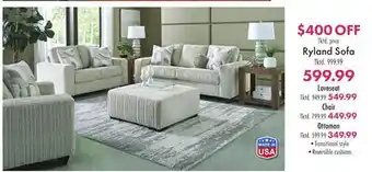 Boscov's Ryland Sofa offer