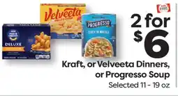 Weis Markets Kraft, or Velveeta Dinners, or Progresso Soup offer