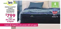 Boscov's PERFECT SLEEPER COBALT COLLECTION MATTRESSES offer