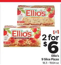 Weis Markets Ellio's 9 Slice Pizza offer