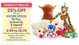 Boscov's ENTIRE STOCK Pet Toys, Accessories, & Apparel offer