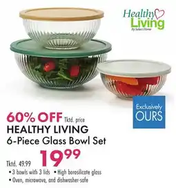 Boscov's HEALTHY LIVING 6-Piece Glass Bowl Set offer