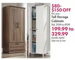 Boscov's Tall Storage Cabinets offer