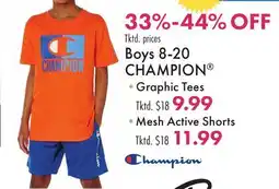 Boscov's Boys 8-20 CHAMPION offer