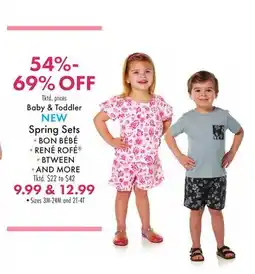 Boscov's Baby & Toddler NEW Spring Sets offer