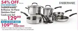 Boscov's FARBERWARE Brilliance 10-Piece Stainless-Steel Cookware Set offer