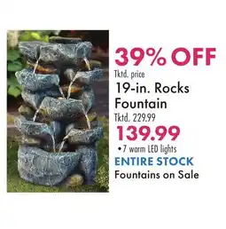 Boscov's 19-in. Rocks Fountain offer