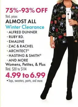 Boscov's ALMOST ALL Winter Clearance offer