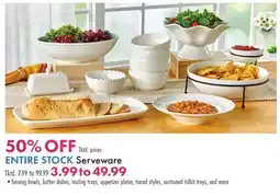 Boscov's ENTIRE STOCK Serveware offer