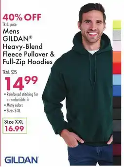 Boscov's Mens GILDAN Heavy-Blend Fleece Pullover & Full-Zip Hoodies offer