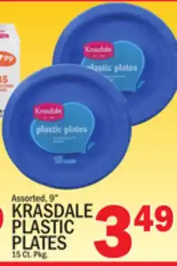 C Town KRASDALE PLASTIC PLATES offer