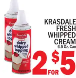C Town KRASDALE FRESH WHIPPED CREAM offer
