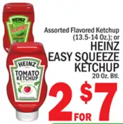 C Town HEINZ EASY SQUEEZE KETCHUP 20 Oz. Btl offer