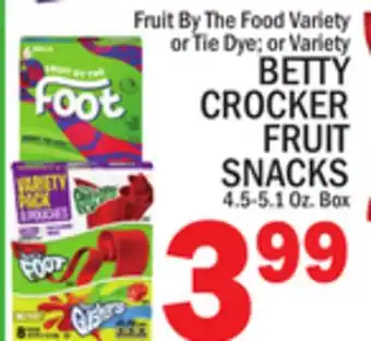 C Town BETTY CROCKER FRUIT SNACKS offer