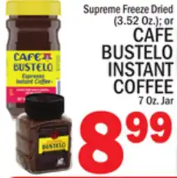 C Town CAFE BUSTELO INSTANT COFFEE 7 Oz. Jar offer