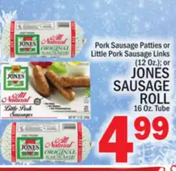 C Town JONES SAUSAGE ROLL 16 Oz. Tube offer