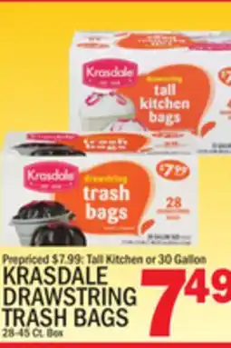 C Town KRASDALE DRAWSTRING TRASH BAGS offer