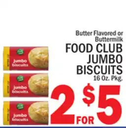 C Town FOOD CLUB JUMBO BISCUITS offer