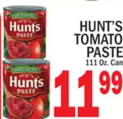 C Town HUNT'S TOMATO PASTE offer