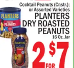 C Town PLANTERS DRY ROASTED PEANUTS offer