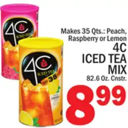C Town 4C ICED TEA MIX 82.6 Oz. Cnstr offer