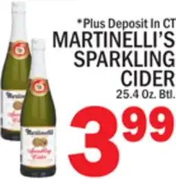 C Town MARTINELLI'S SPARKLING CIDER offer