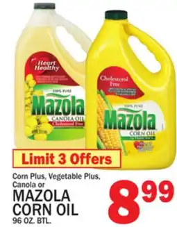 C Town MAZOLA CORN OIL offer