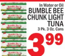 C Town BUMBLE BEE CHUNK LIGHT TUNA offer